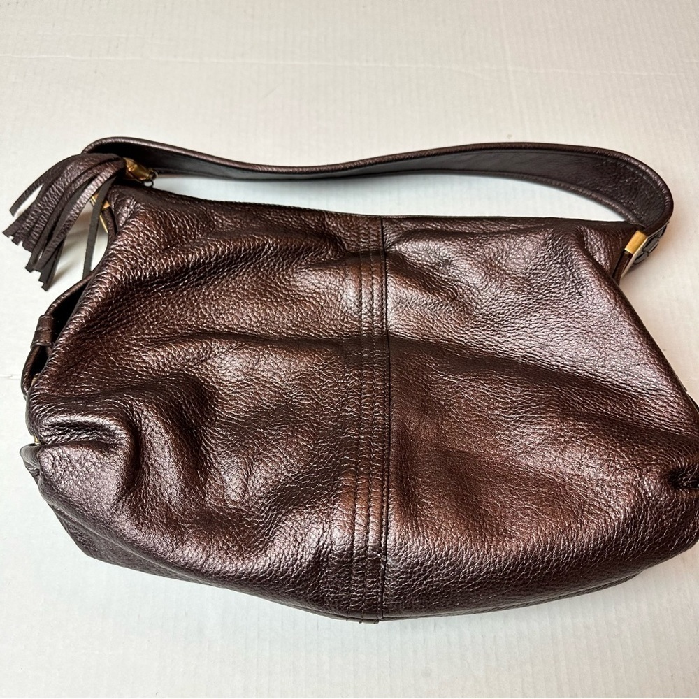 Vintage Y2K Elliott LuccaLeather Hobo Bag SoftPebbled Leather Everyday Shoulder - Picture 3 of 13